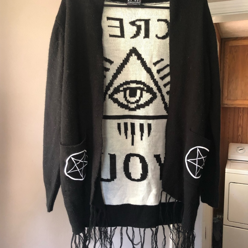 Grunge Fringe Cardigan
